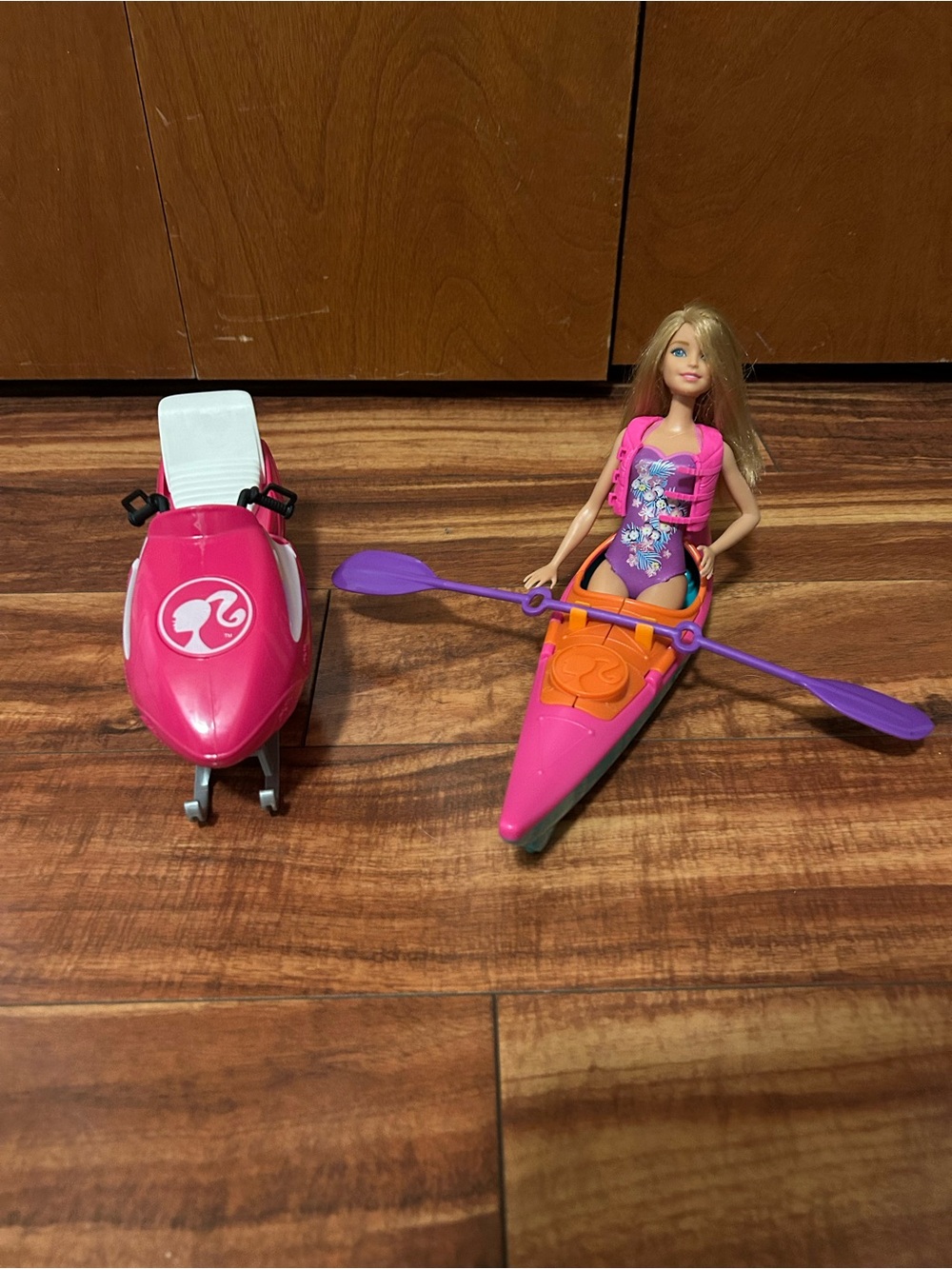 Barbie Snowmobile and Kayak Bundle